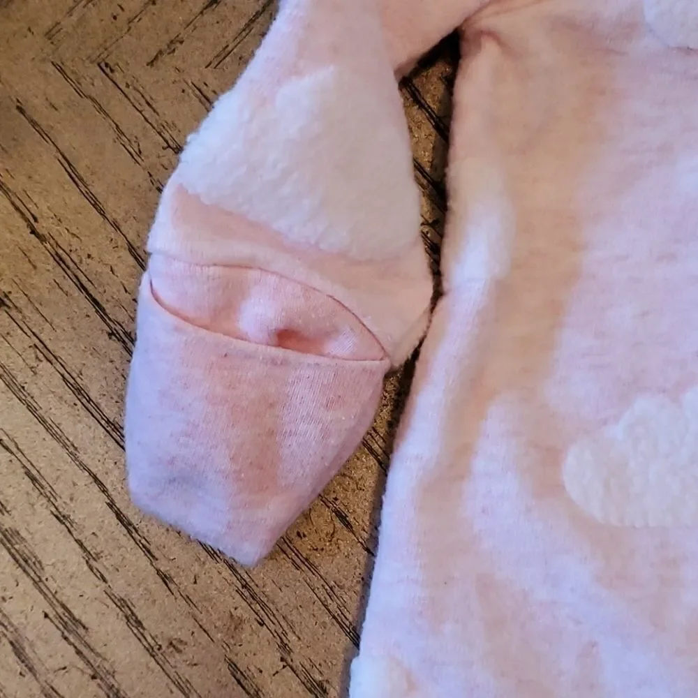 3-6 month baby Gap footed and mitted onsie.